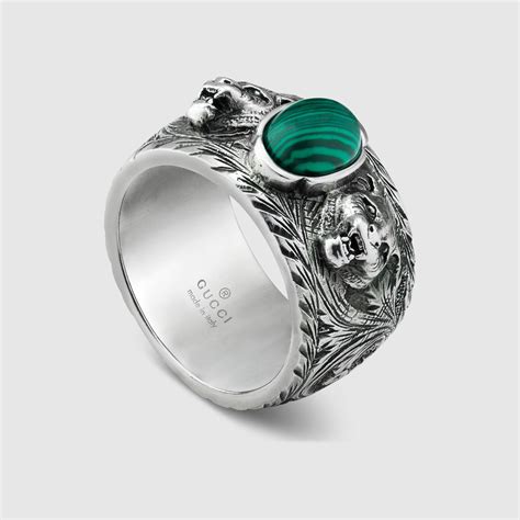 gucci garden ring silver|More.